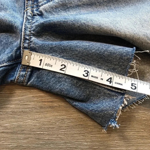 Free People We The Free Ivy Mid Rise Denim Jean Short Size 25 - Picture 12 of 14